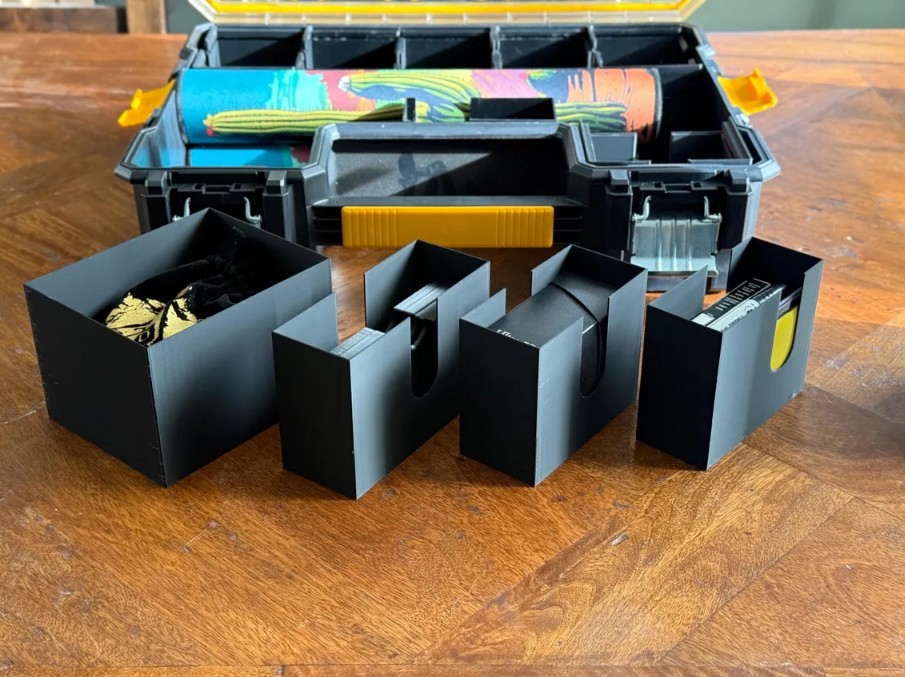 3D printed MTG TCG organizer insert for Dewalt Stanley cases
